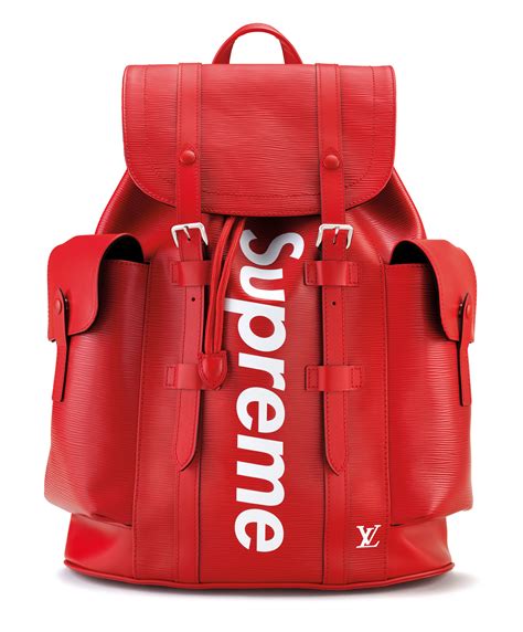 supreme lv backpack red|louis vuitton christopher backpack price.